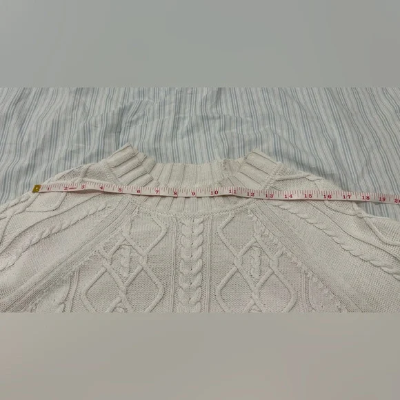 Cable Knit Sweater - Vintage GAP - White knit - Picture 4 of 8